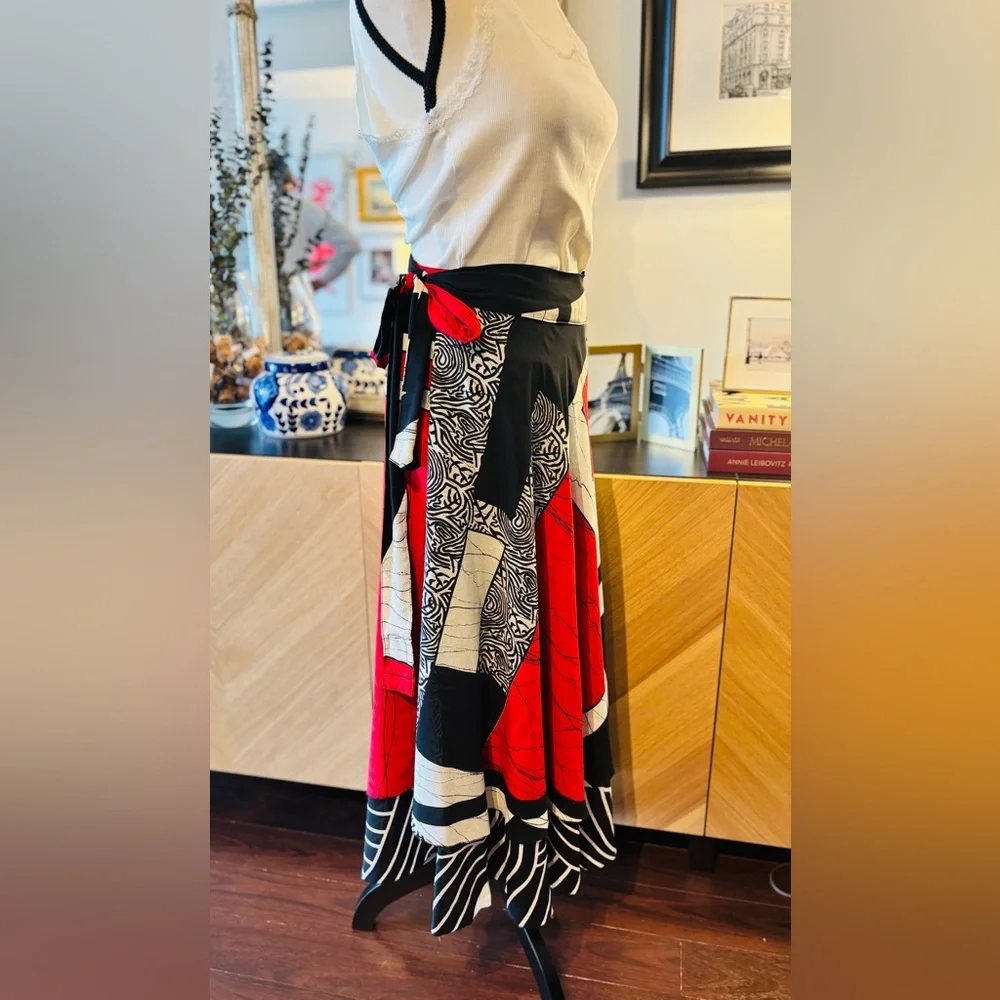 Reversible Maxi Wrap Skirt O/S - Picture 5 of 14